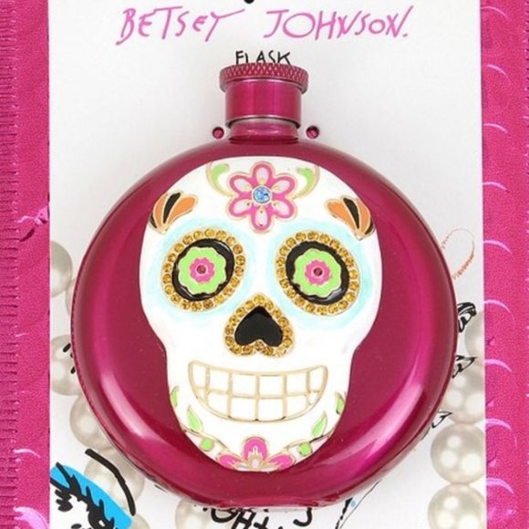 Betsey Johnson Jewelry - Betsey Johnson SUGAR SKULL FLASK